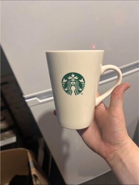 Starbucks Cream Ceramic Mug with Green Logo